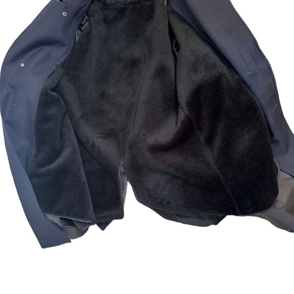 Clipper Mist Londontown Corp. Men's Overcoat All Weather Black Size 42 - Picture 3 of 9